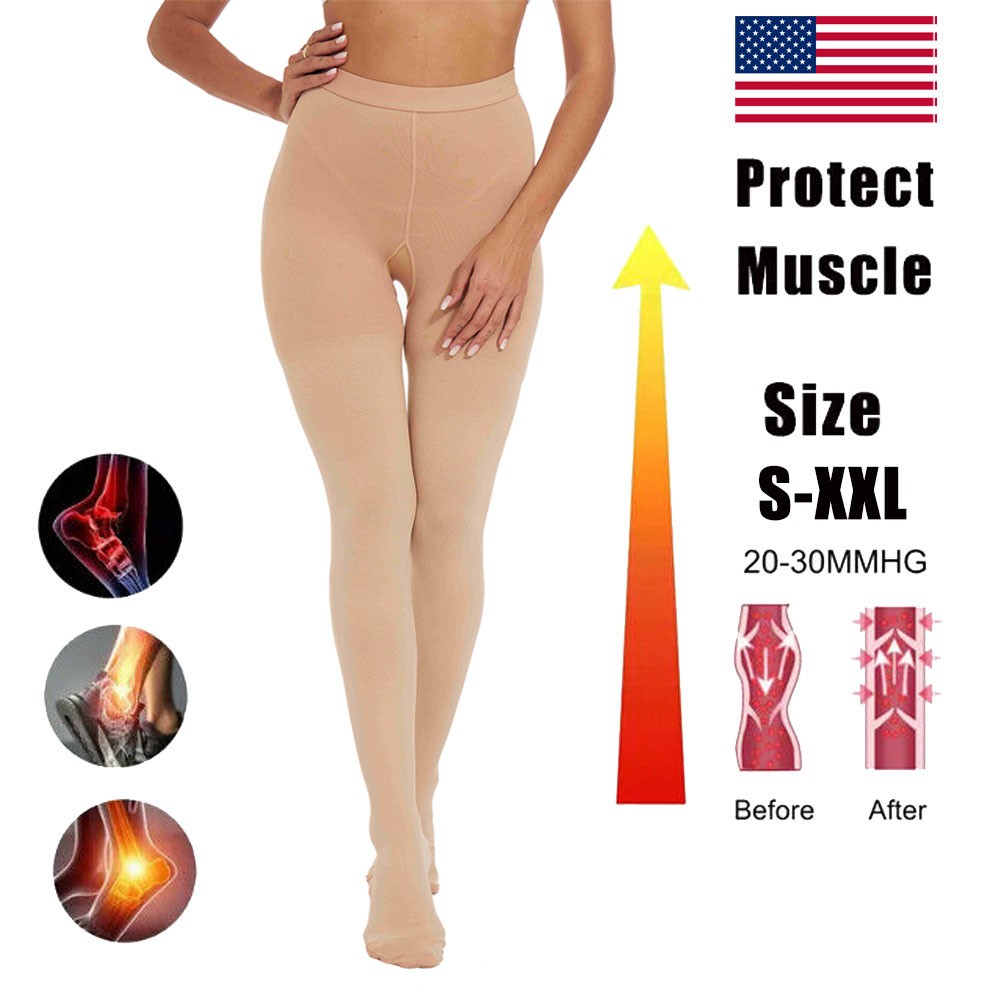 Women Men Compression Pantyhose Graduated Stockings Medical Varicose Veins Edema