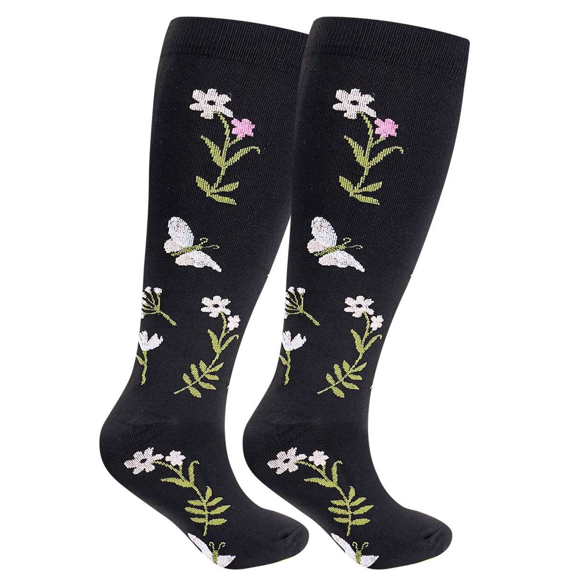 Plus Size Compression Socks for Men and Women Unisex Wide Calf 2XL-4X-Large US