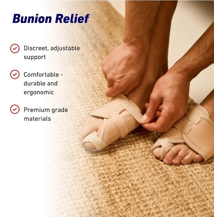 NEO 1 EA G Bunion Correction System, Hallux Valgus Soft Support, TWO PAIRS