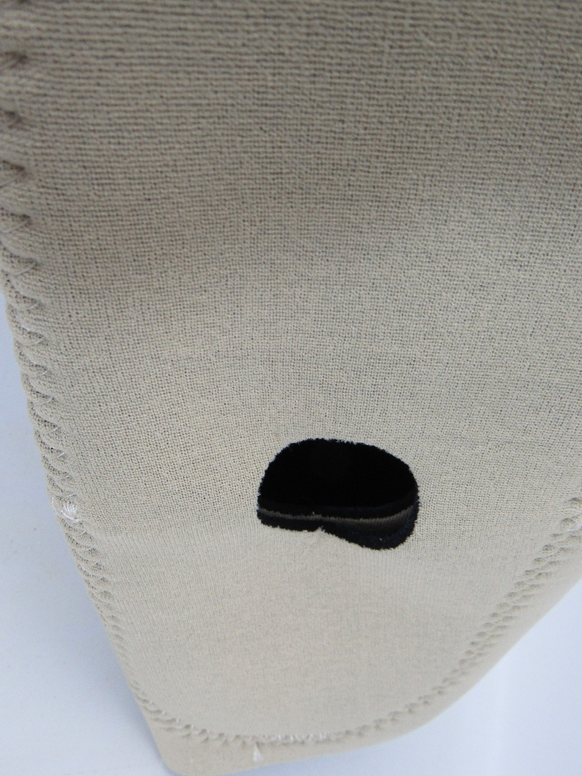 Jerome Neoprene Open Patella Knee Sleeve w Extra Padding, Beige, Size Large