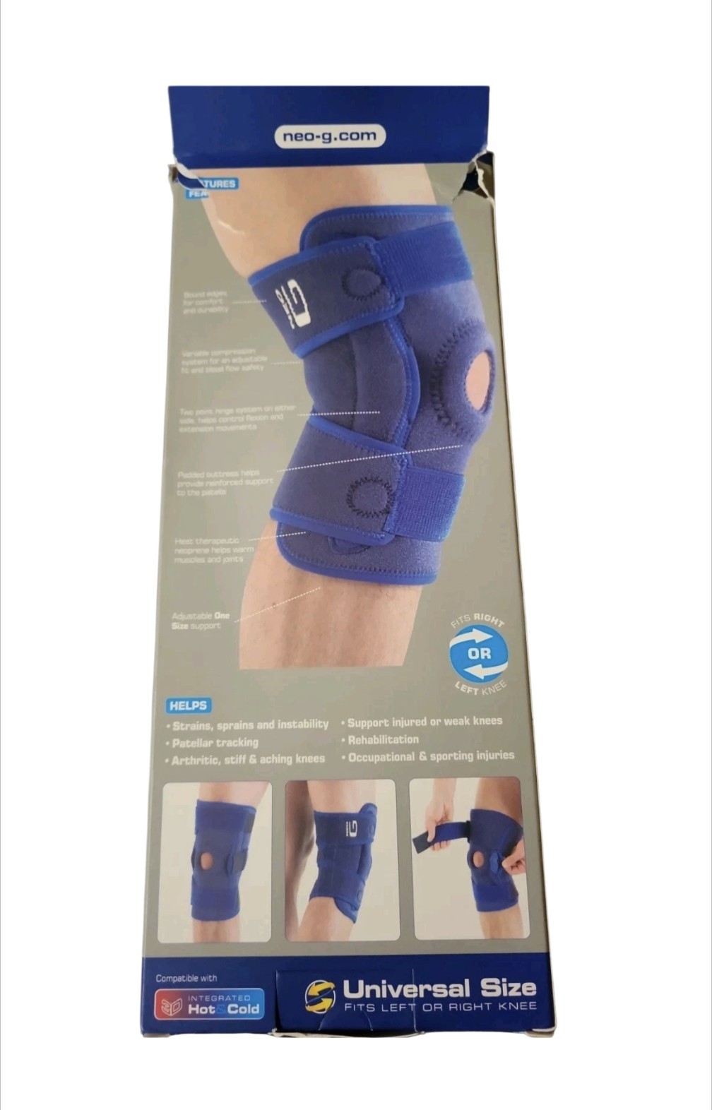 Neo G Hinged Open Knee Support Universal Size READ
