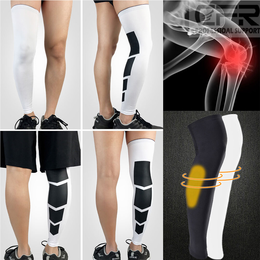 Knee Leg Sleeve Compression Brace Support Sport Pain Arthritis Relief Running HG