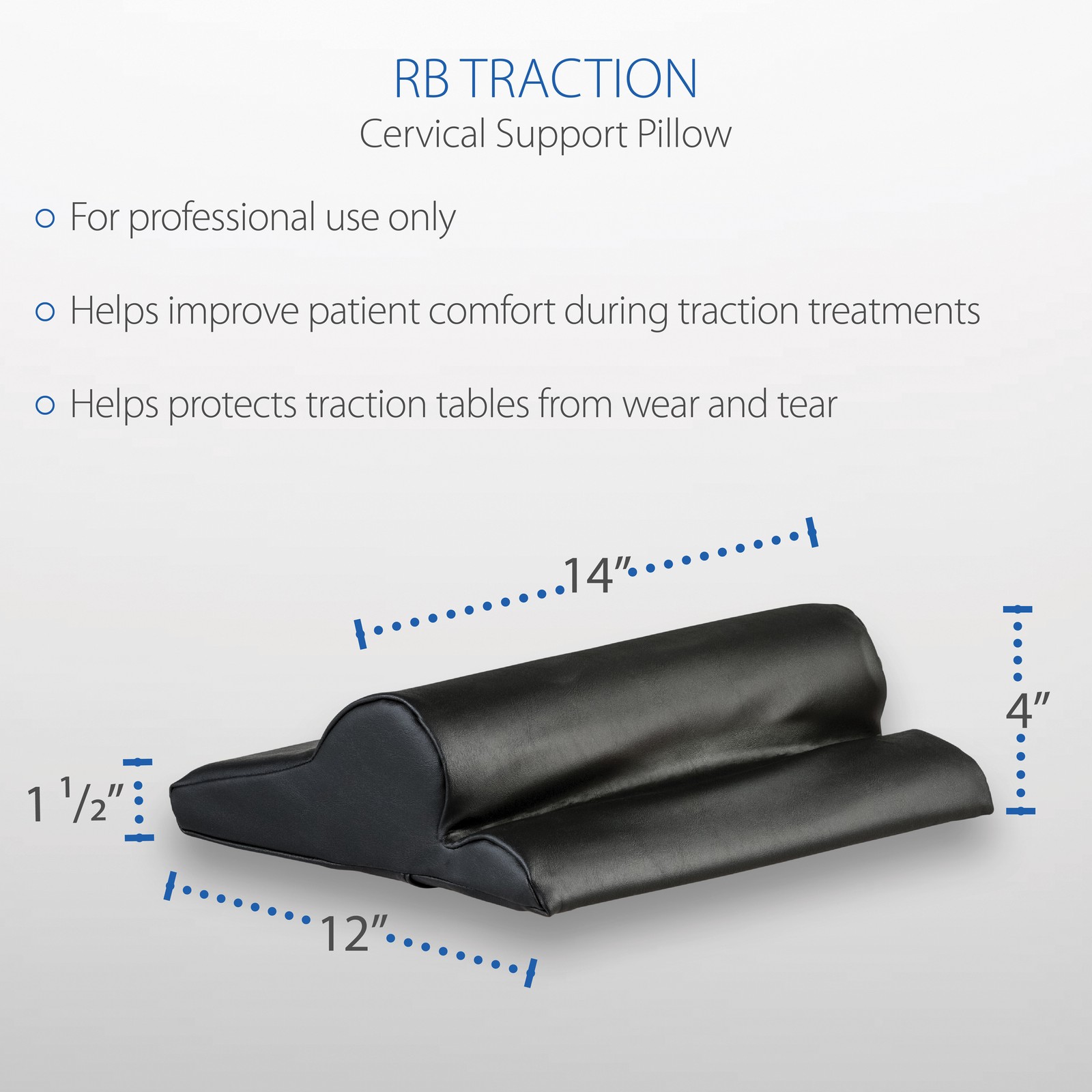 Core Products RB Traction Cervical Support Pillow For Neck Traction Table
