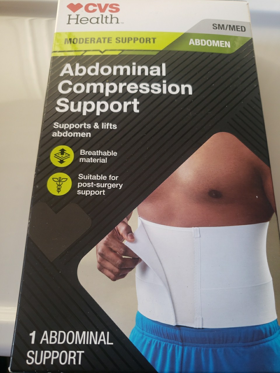 CVS Health abdominal compression support, Moderate Support Size SM/MED
