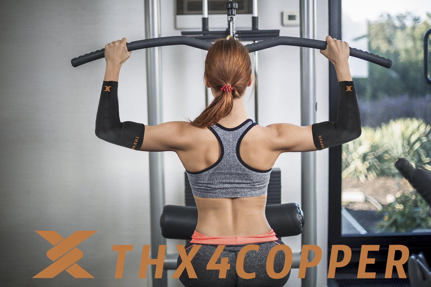 THX4COPPER Elbow Compression Sleeve(2 X-Large (Pack of 2), Black