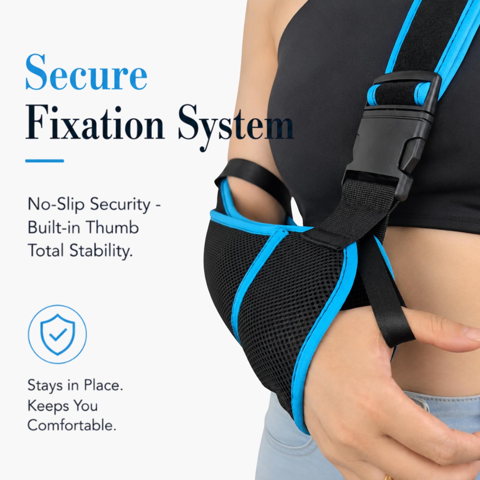 Arm Sling Shoulder Immobilizer, Adjustable Torn Rotator Cuff Injury Brace