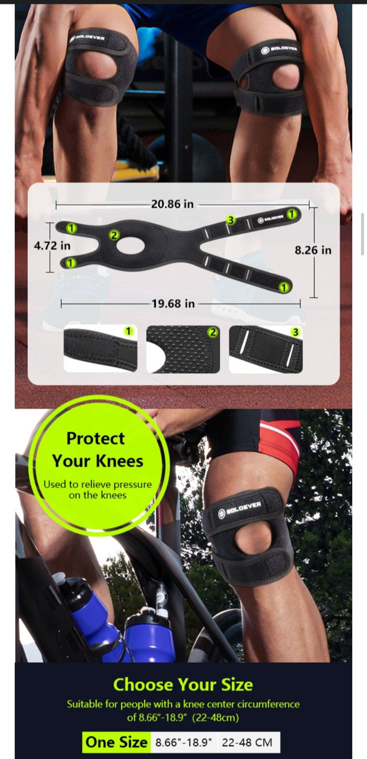 Knee Brace Adjustable Compression Support for Sport Joint Pain Arthritis Relief
