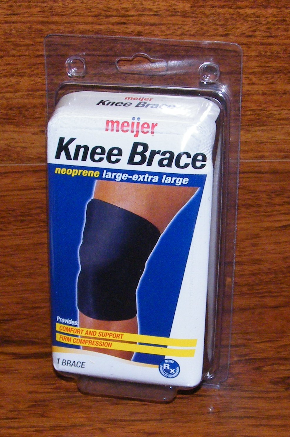Meijer Neoprene Knee Support Large-Extra Large Black Knee Brace **NEW**