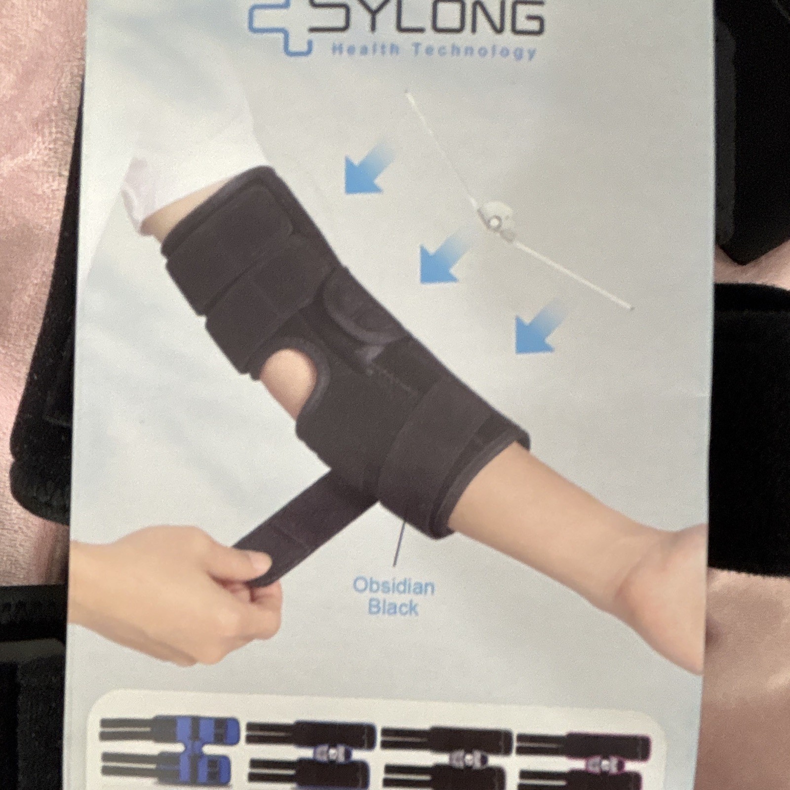 SULONG Adjustable Elbow Brace for Stabilization, Black Size M, CE UKCA