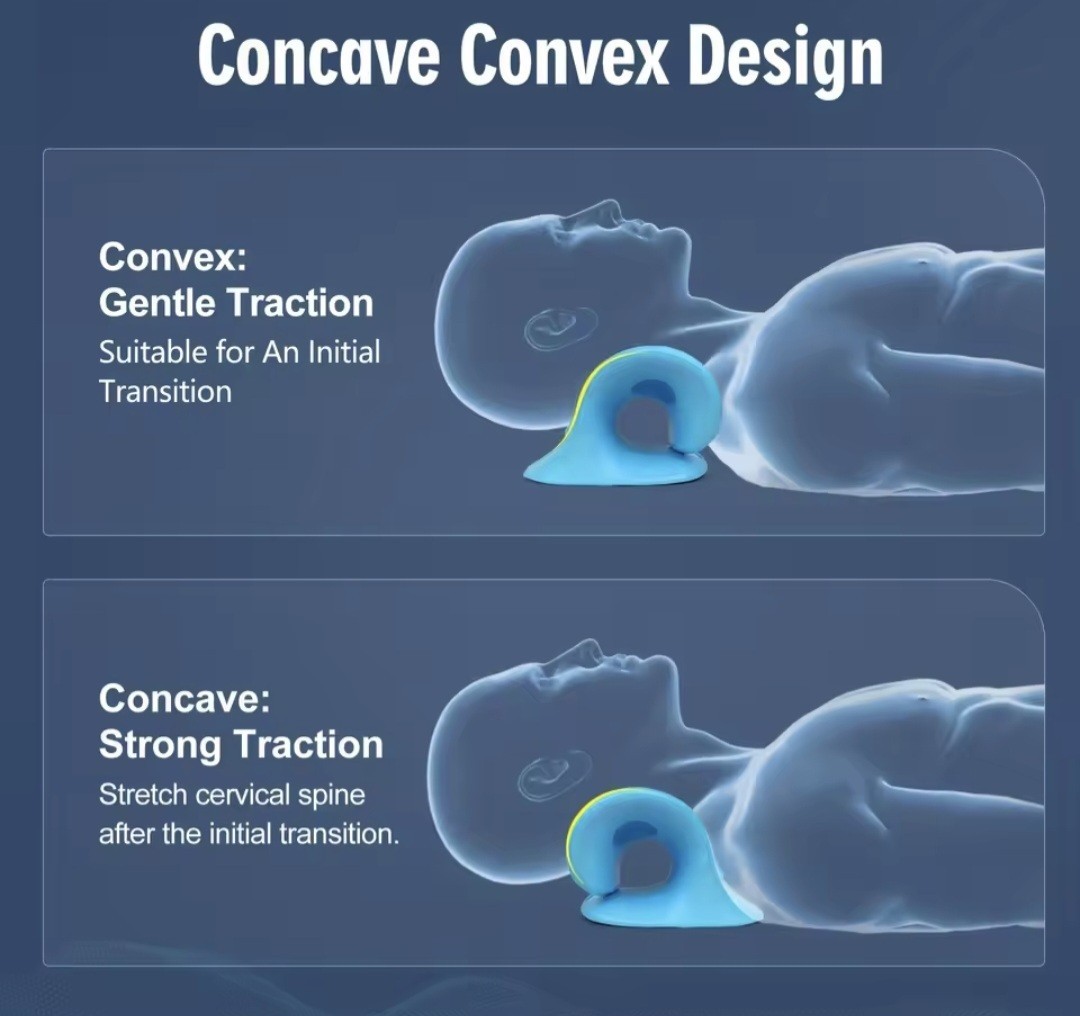 Neck And Shoulder Relaxer, C-Shape Cervical Traction , Relax Spine Alignment