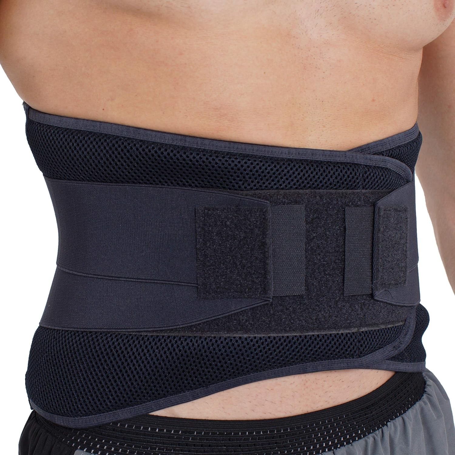 Lumbar Compression Belt – Adjustable Wide Back Brace for Posture & Pain Relief L