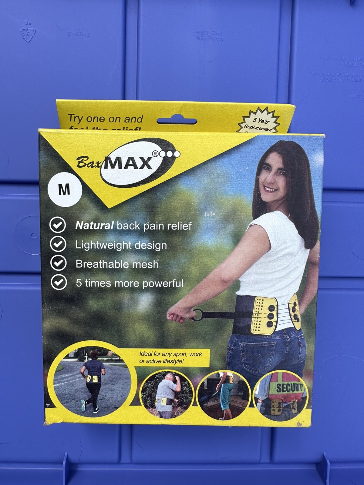 BaxMAX Lumbar Support Belt with Compound Pulley System – Made of Lightweight &