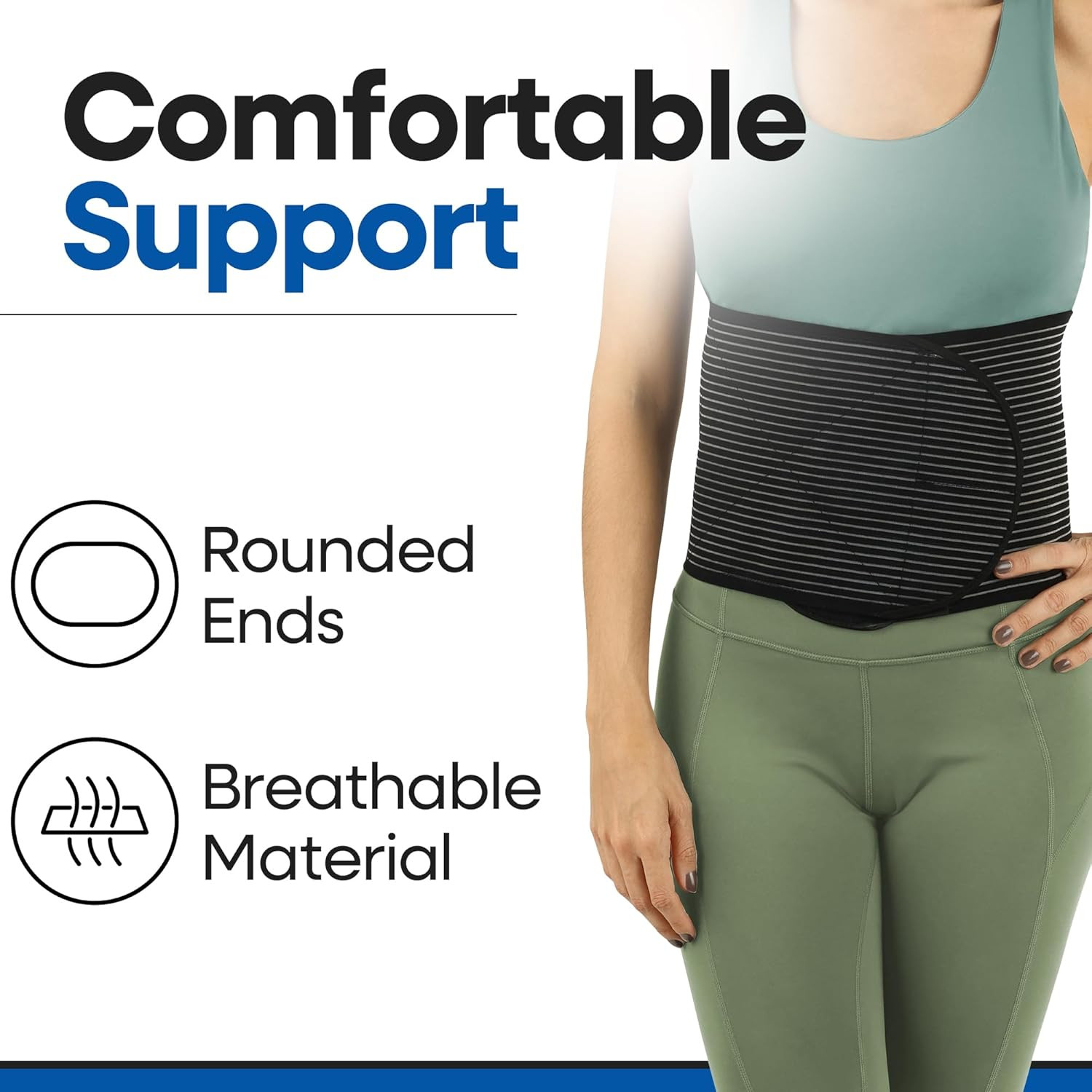 Hernia Belt for Men or Women | C Section Belly Binder & Abdominal Binder | Post