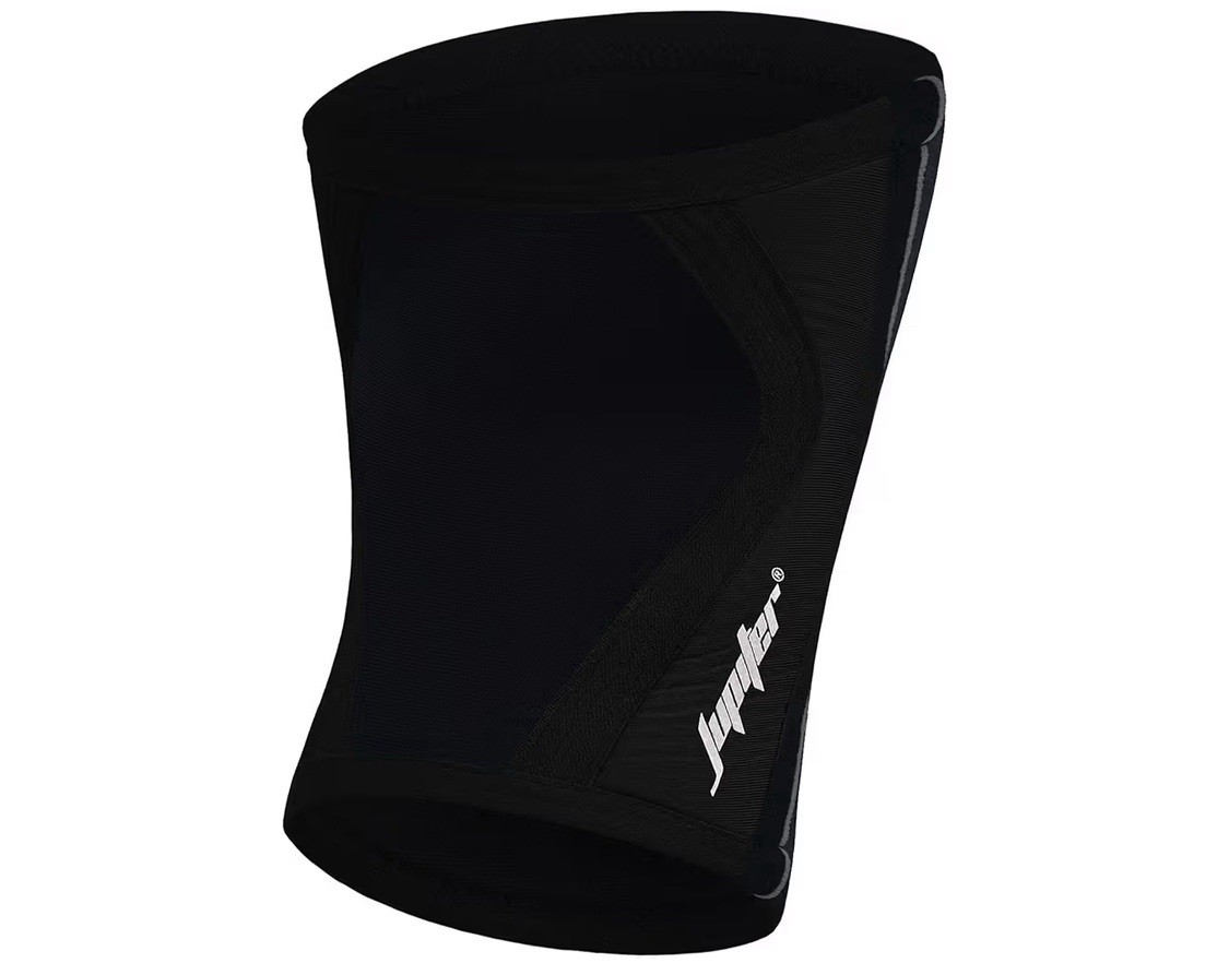 Jupiter Knee Sleeves (1 Pair), 7mm Compression, Men/Women – Black – XXL