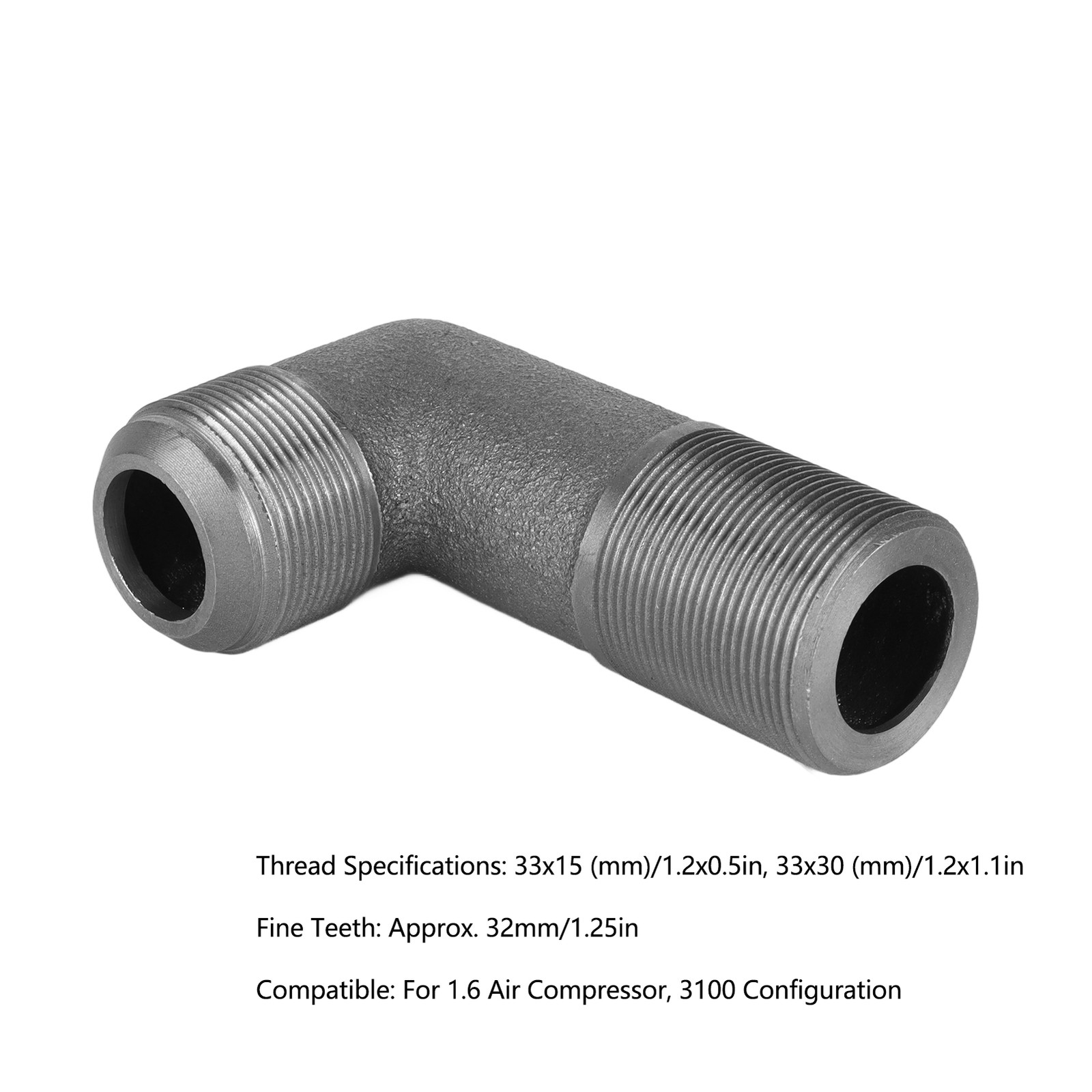 Air Compressor Elbow Cast Iron Thread Elbow Coupler Fittings For Air Compressor