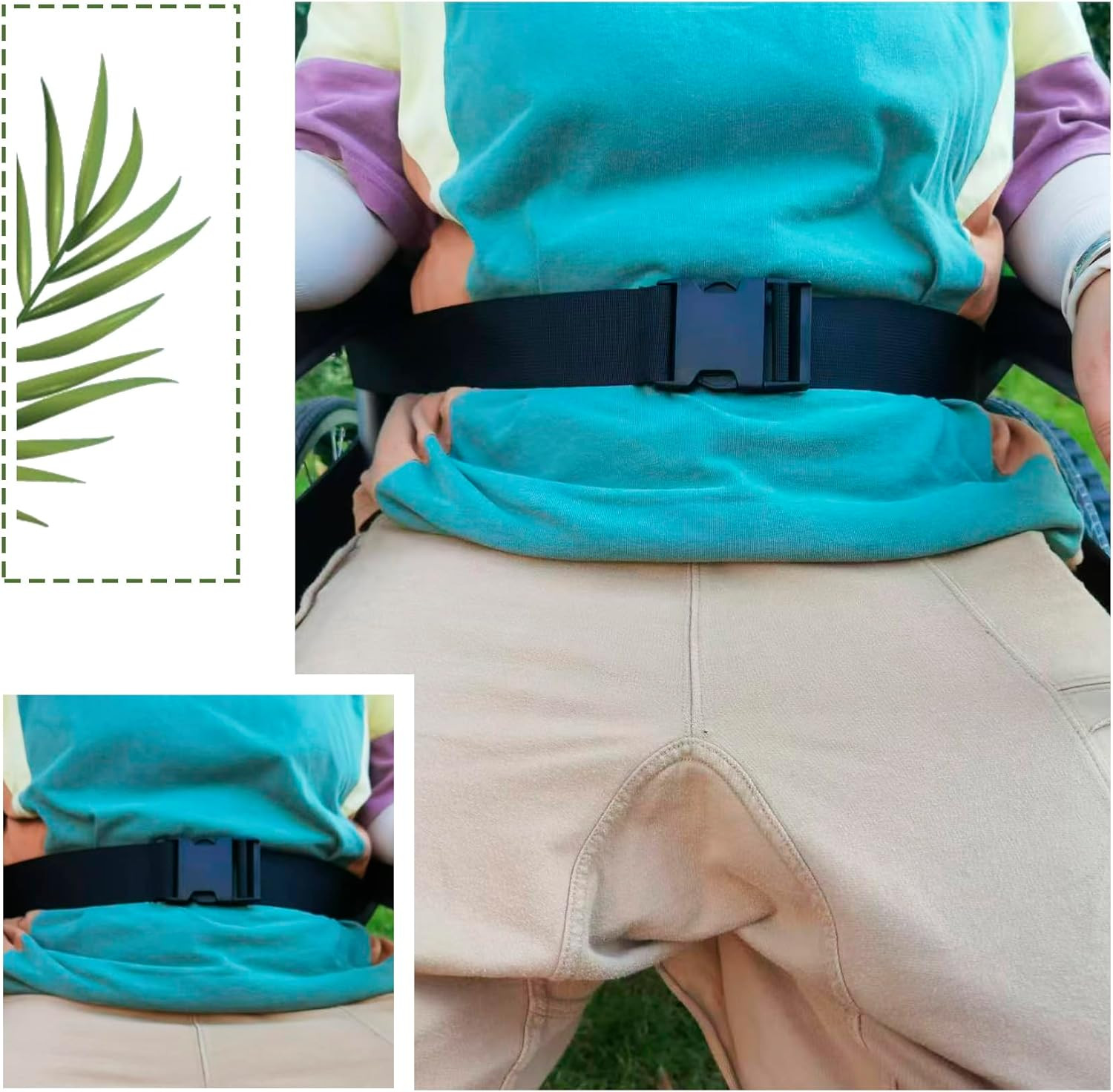 1Pac Wheelchair Safety Strap Seat Belt Adjustable Anti-Fall Extra Long Size-Suit