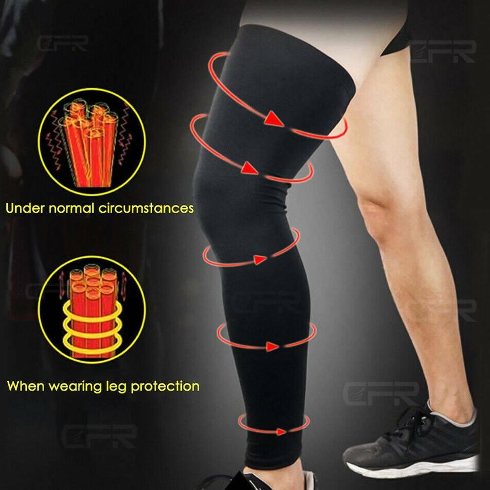 Copper Compression Socks Calf Shin Leg Protector Running Fitness Medical Sleeve