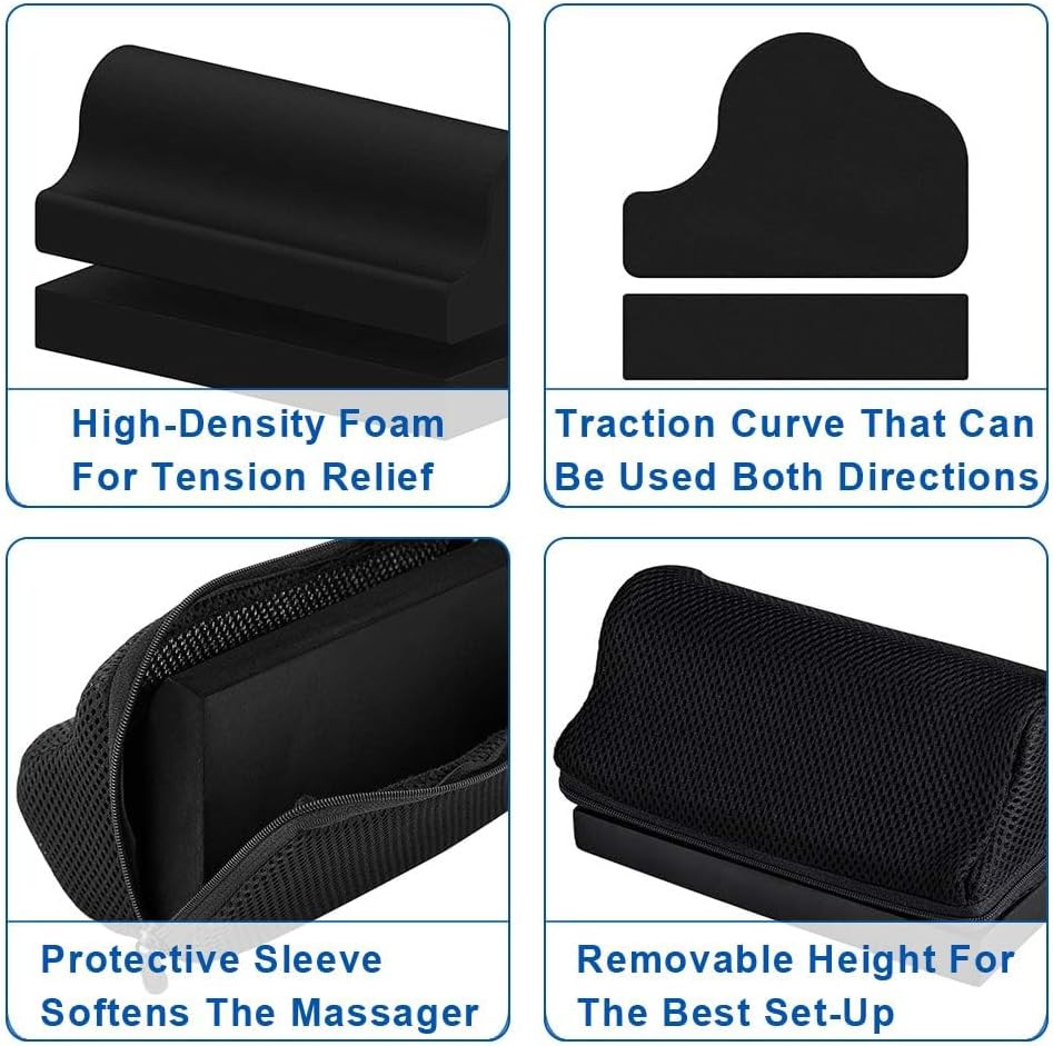 Strongtek Cervical Neck Wedge – Firm Foam Orthotic Block for Neck Curve Restorat
