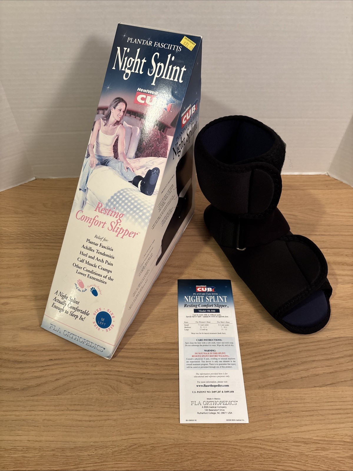 HealWell CubTM 58-5015 Plantar Fasciitis Resting Comfort Slipper M-LT Medium