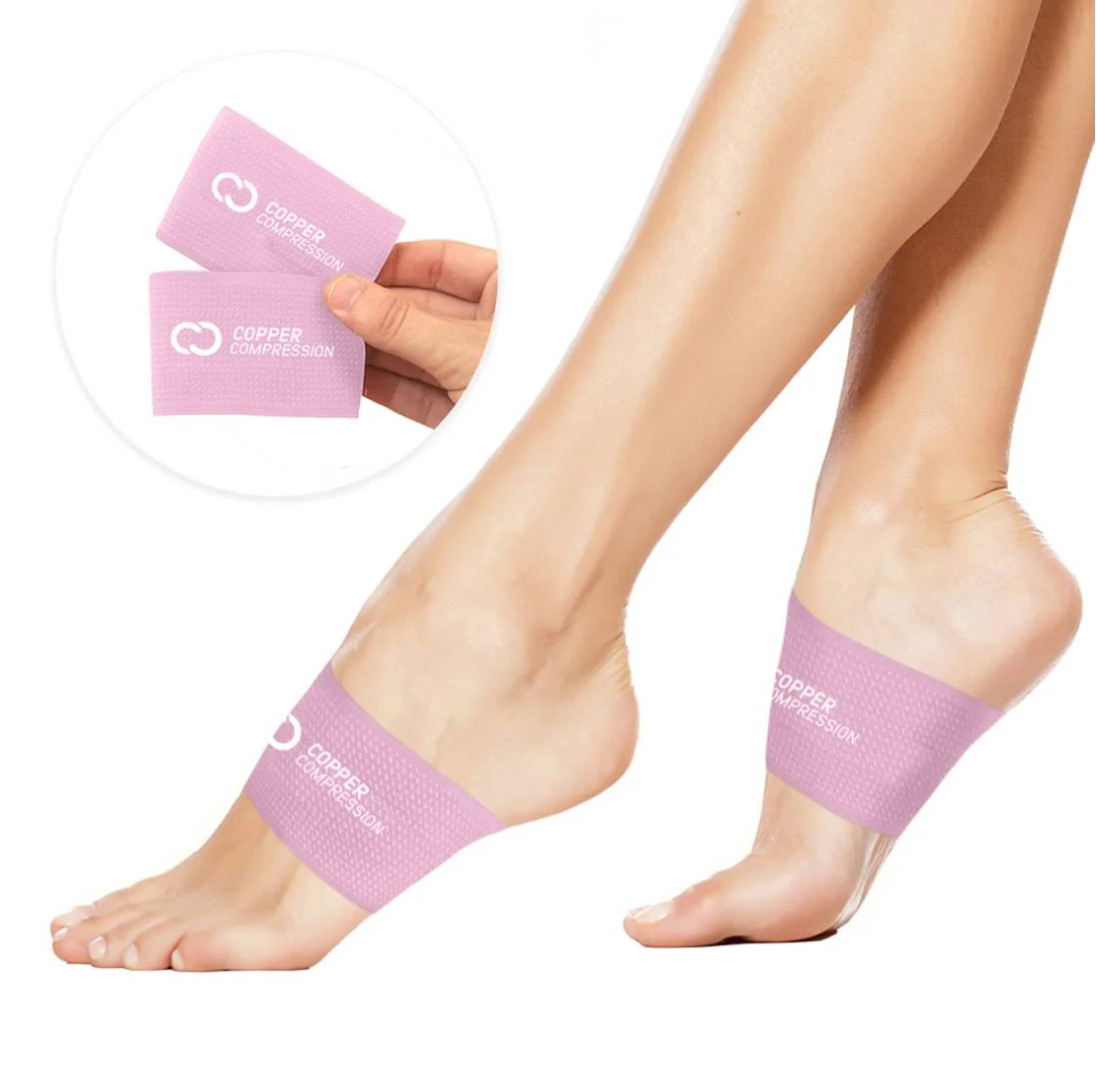 Copper Compression Arch Supports 1 Pair NWT Size Regular, Light Purple