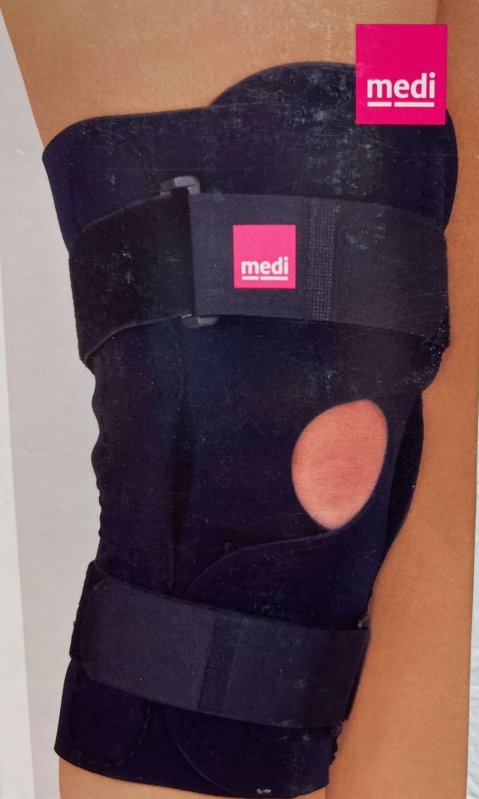 Mediven Hinged Neoprene Knee Brace (Black) 4X-Large