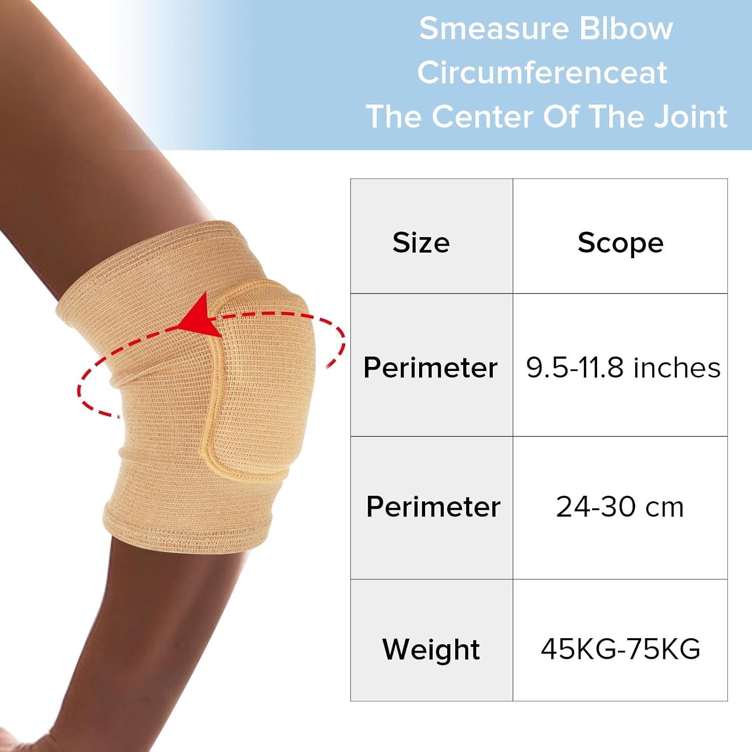 Arm Brace Pads Elbow Protector Strap Pair, Breathable Anti-Collision Sponge T…