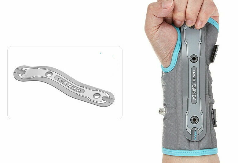 Disk Dr NW30 Wrist Guard Direct 4-Way Compression 3Frame Ari Pump Left 6~7″ Blue