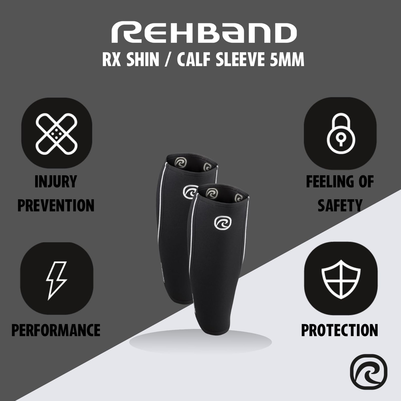 5mm Neoprene Shin Calf Sleeve, Compression Support Men & Women for Calf and S…