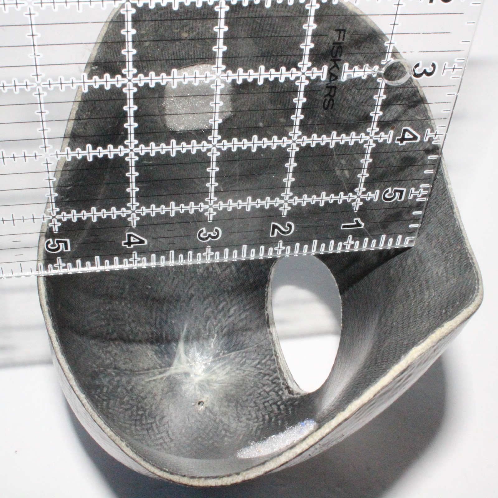 BELOW-KNEE CARBON FIBER PROSTHETIC LEFT SOCKET w/ OSSUR 544 ICELOCK ADAPTER
