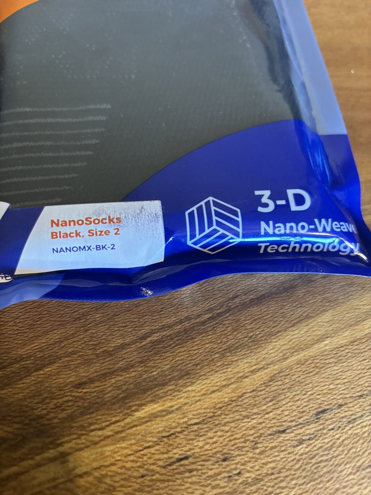 Nanosocks Compression 3D Nano-Weave Technology Nanomx-BK-2 Black Size 2 Medium