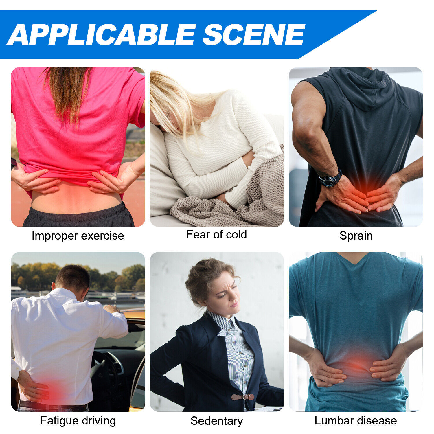 Self Heating Magnetic Back Support Lower Lumbar Brace Waist Belt Pain Relief US