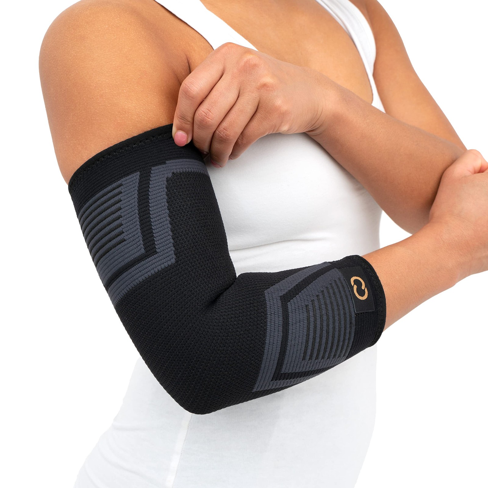 PowerKnit Elbow Sleeve – Seamless Elbow Brace for Men & Women – Pain Relief f…