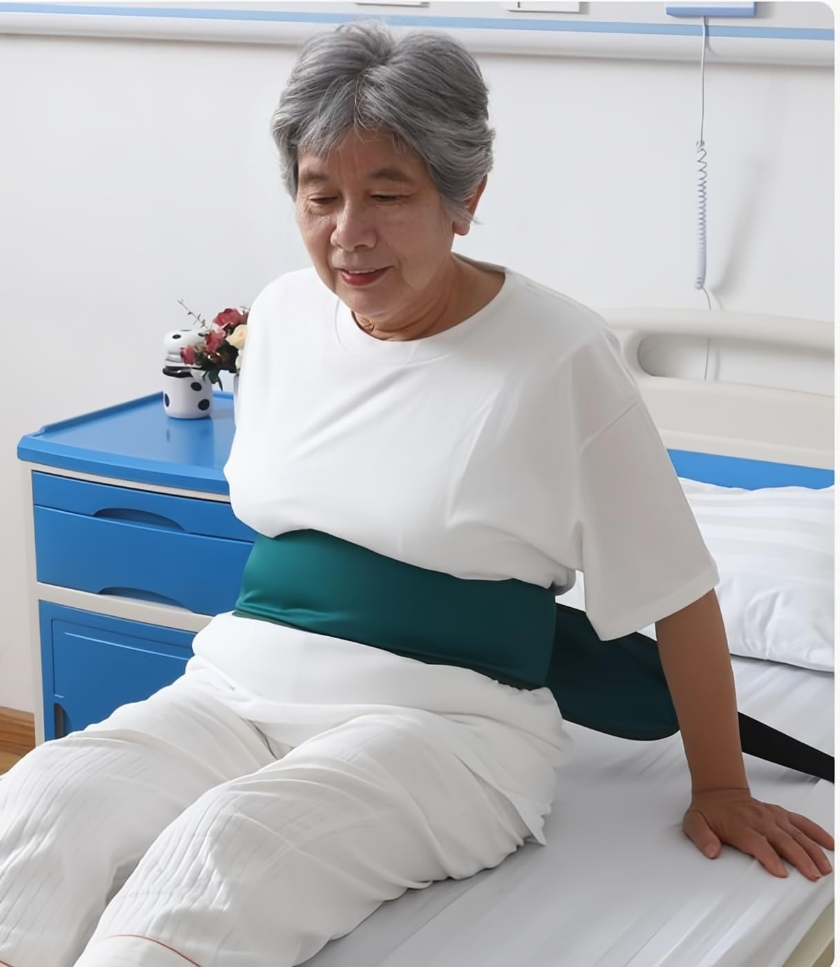 Medical Bed Restraint Strap for Elderly, Bondaged Bed Tie Downs, Anti-Fall Waist