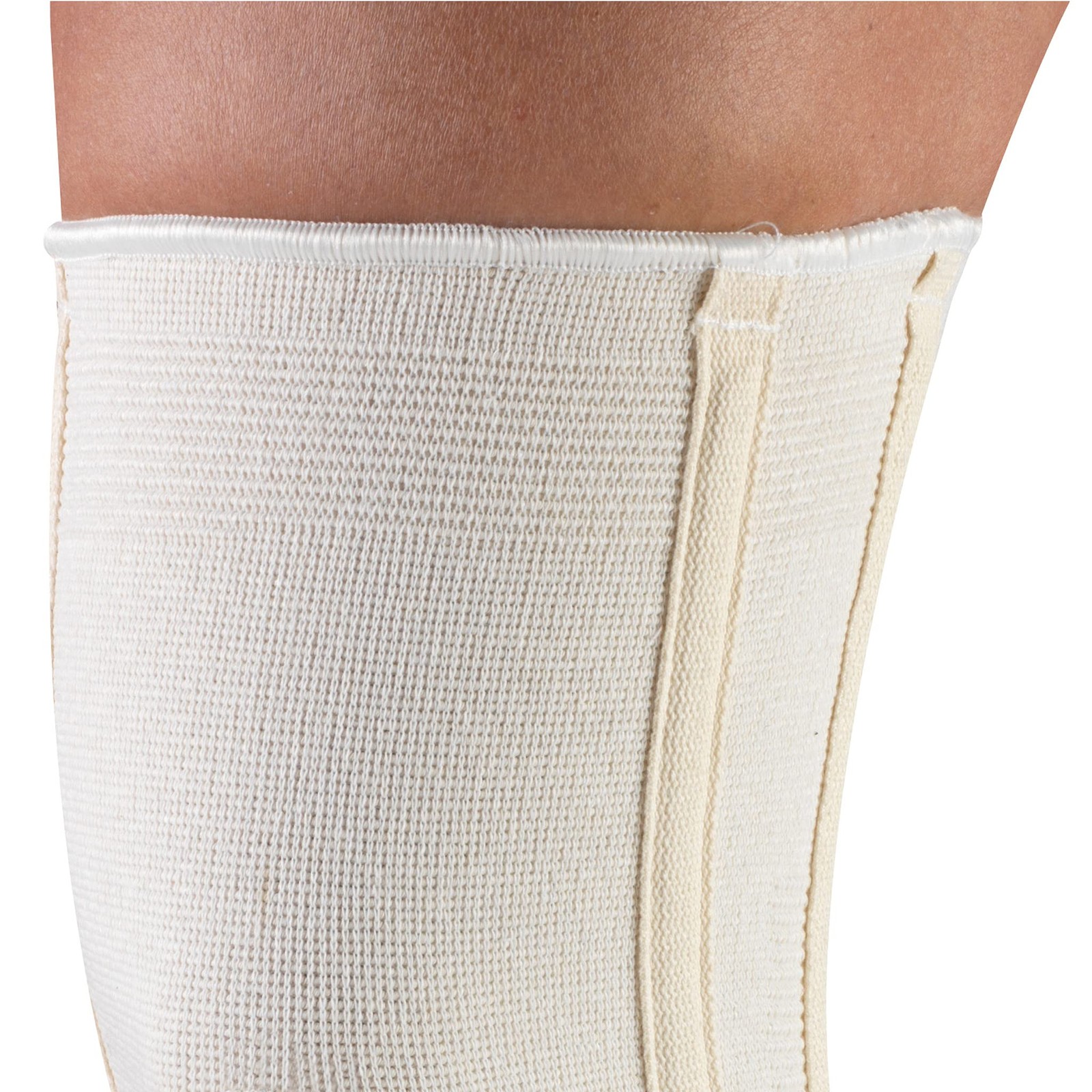 CHAMPION Knee Brace Flexible Stays Knit Elastic, Medium (Pack of 1), White