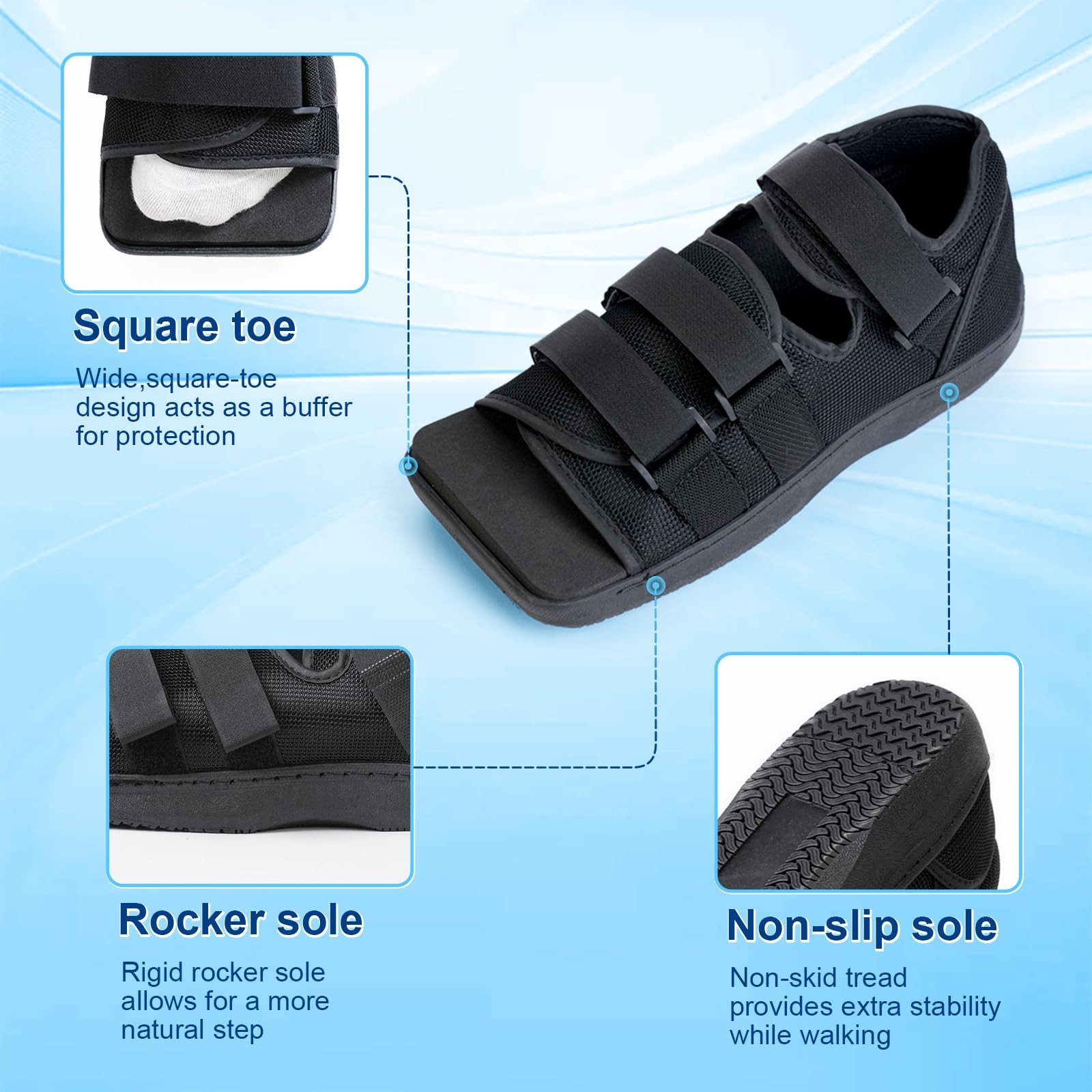 Estinko Post Op Shoe XL Men’s 12-13.5 Women’s 13.5-14.5