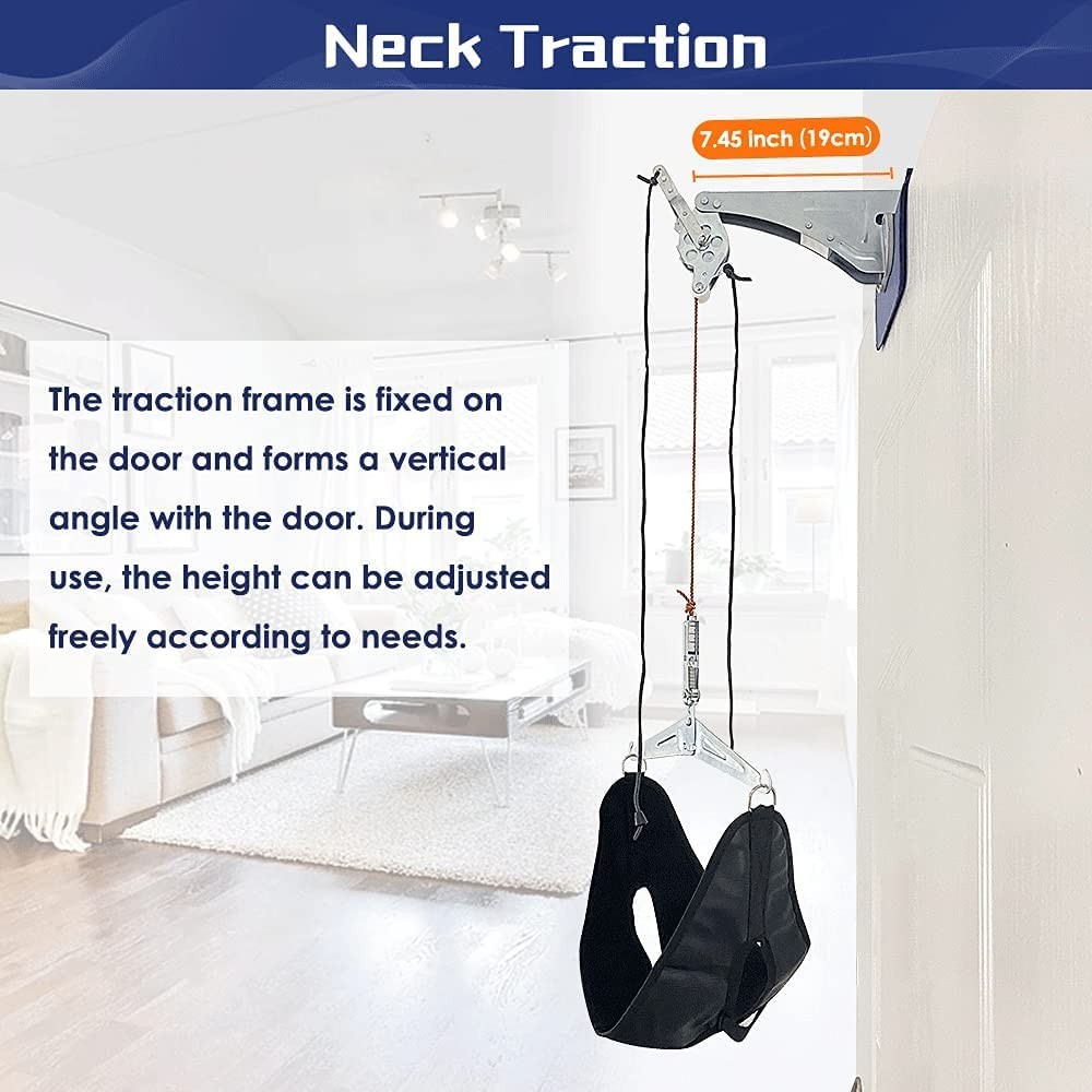 Neck Stretcher Cervical Traction Device for Pain Relief – Over The Door Neck …