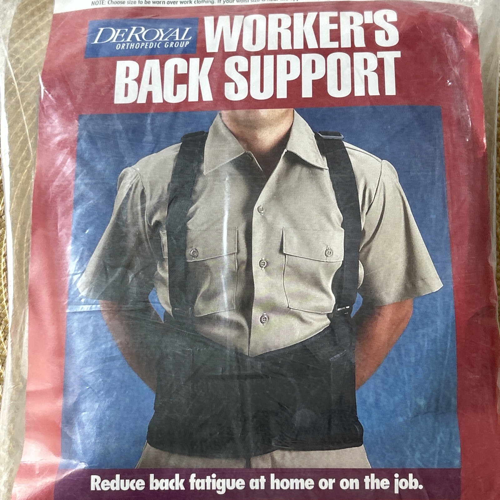 DeRoyal Three-D Orthopedic Worker’s Back Support XXL Black NEW