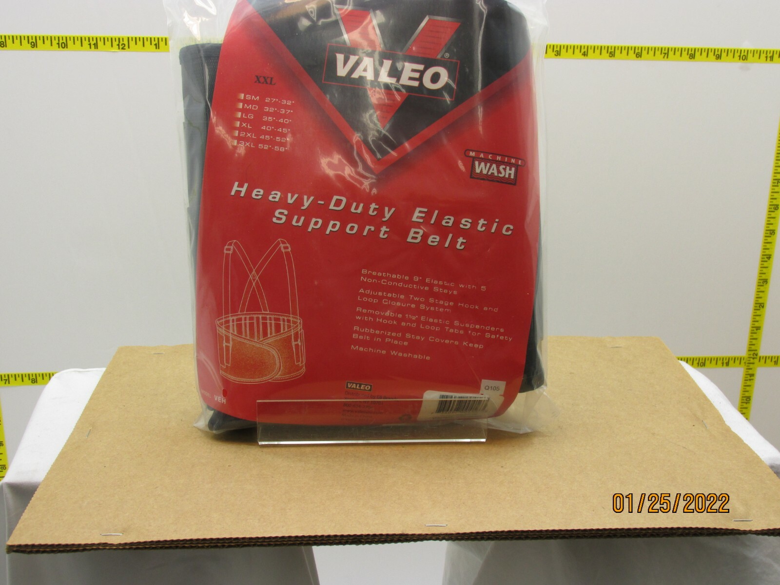 The listing is for:Valeo VEH9 Heavy-Duty 9″ Elastic Belt Size XXL