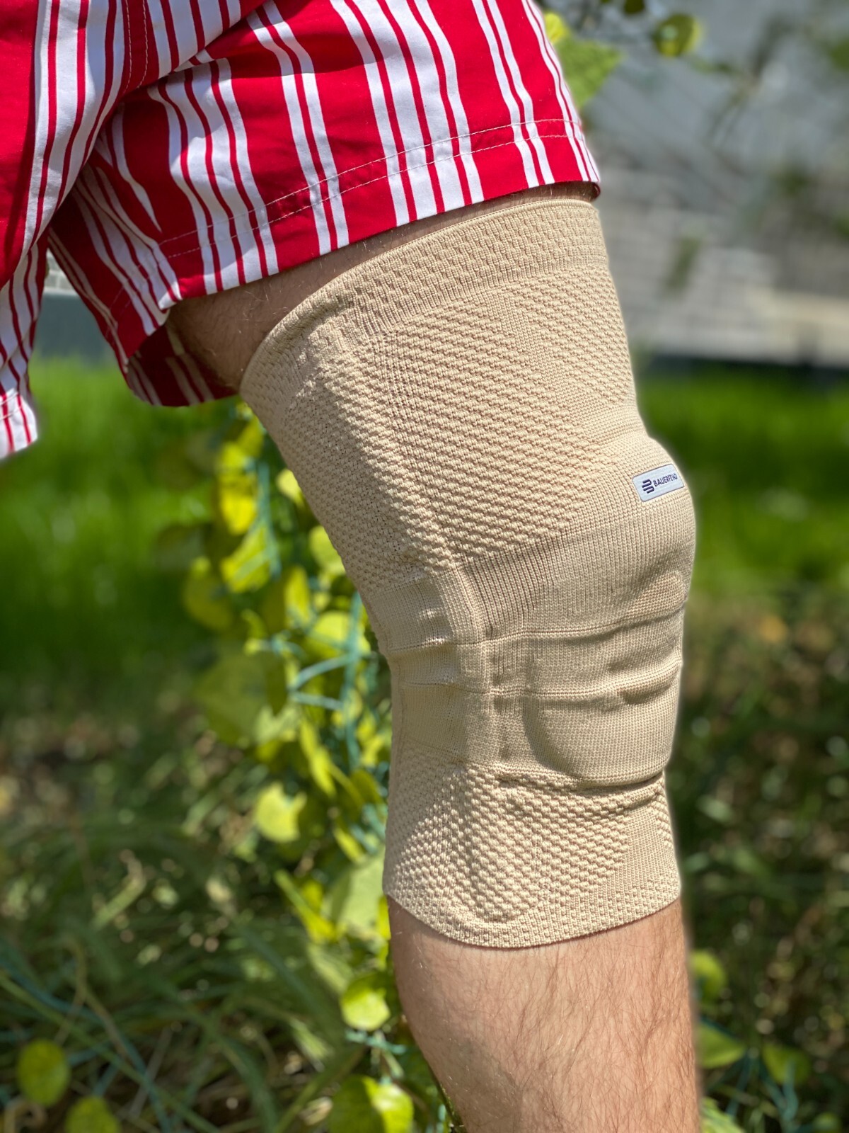 Bauerfeind GenuTrain Size 5 Knee Joint Brace Patella Support Bandage Sleeve ACL