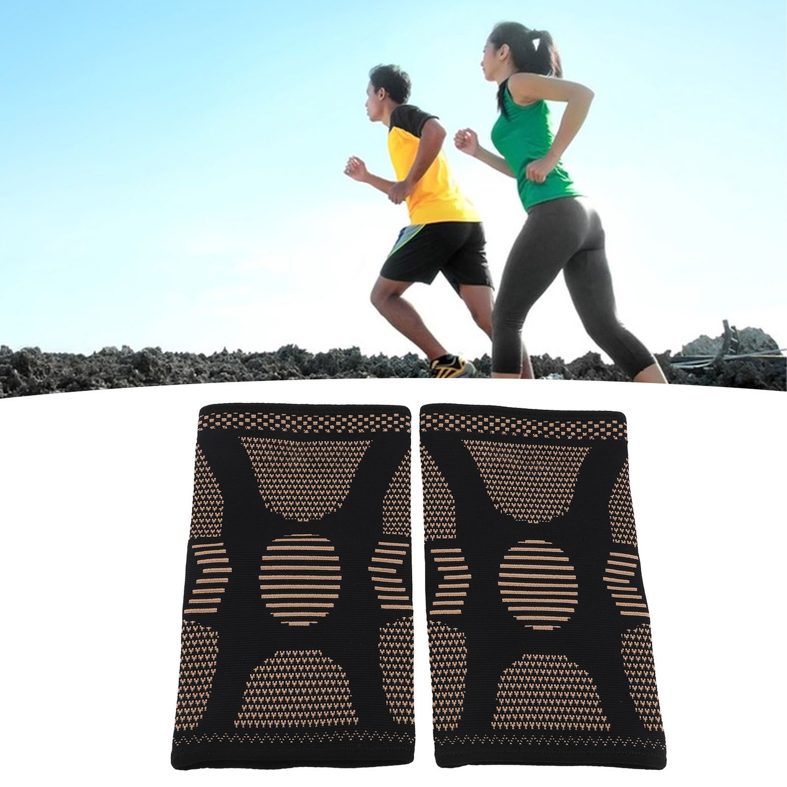 Compression Knee Brace For Women And Men Four Side Elastic Nylon Knitted Kne DSO
