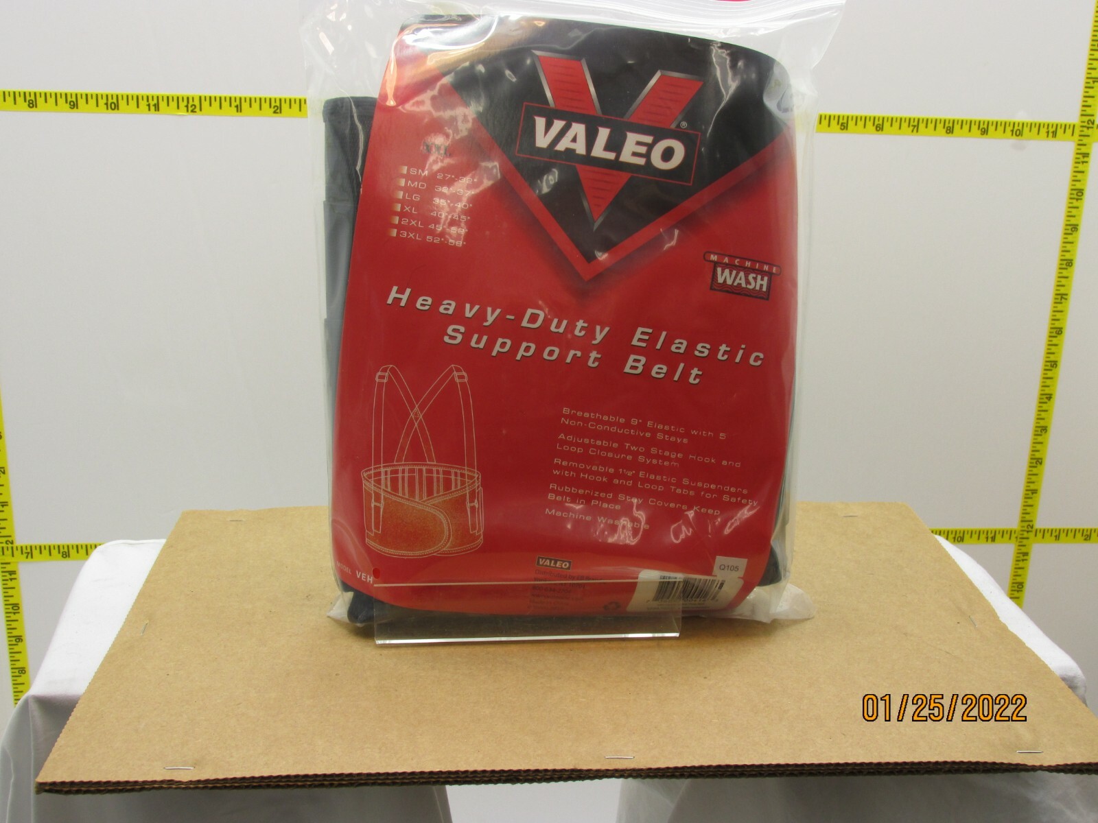 The listing is for:Valeo VEH9 Heavy-Duty 9″ Elastic Belt Size XXL