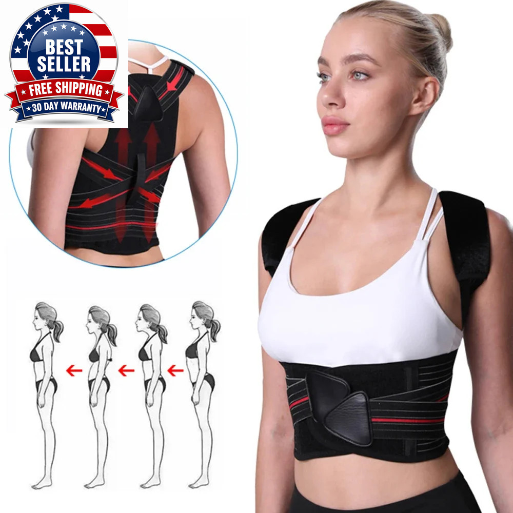 1PC Large Size Posture Corrector for Men and Women – Adjustable Muscle Memory Su