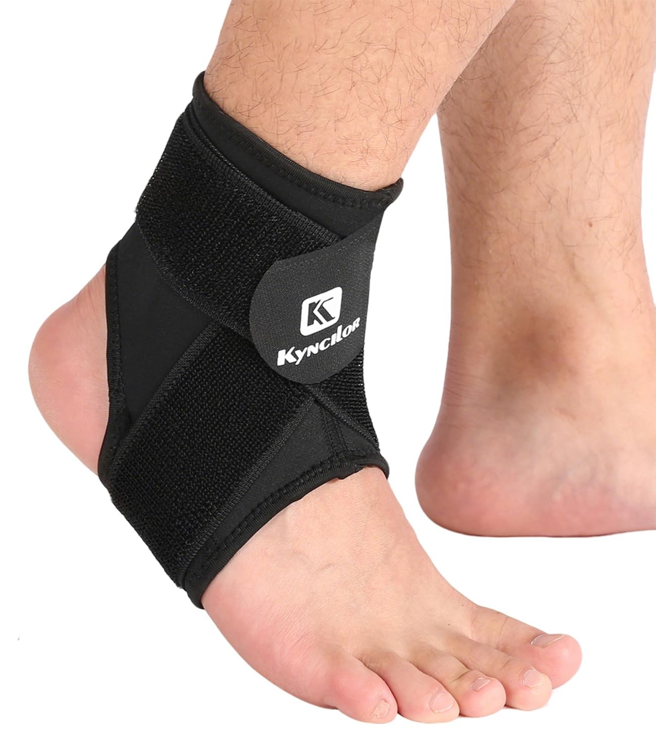 1 PCS Black Ankle Support Compression Sleeve Plantar Fasciitis Brace Large