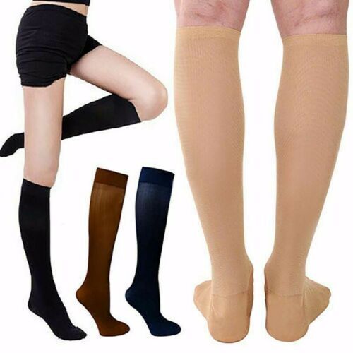 (3 Pairs) Compression Socks 10-15 mmHg Graduated Support Mens Womens S/M~L/XL…