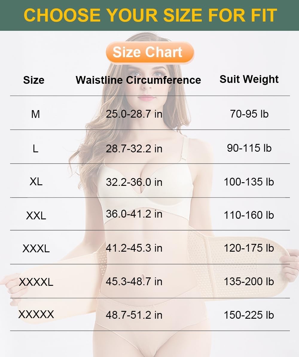 Adjustable Abdominal Binder – Postpartum Belly Wrap & C-Section Recovery Support