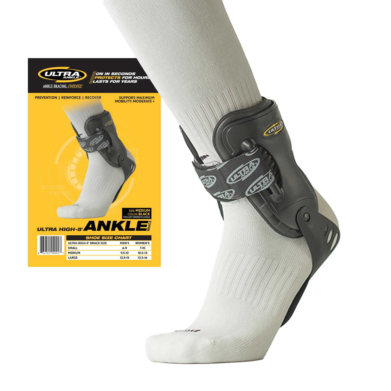 Ultra High-5 Ankle Brace – Support for Workers, Hikers & Active Adults