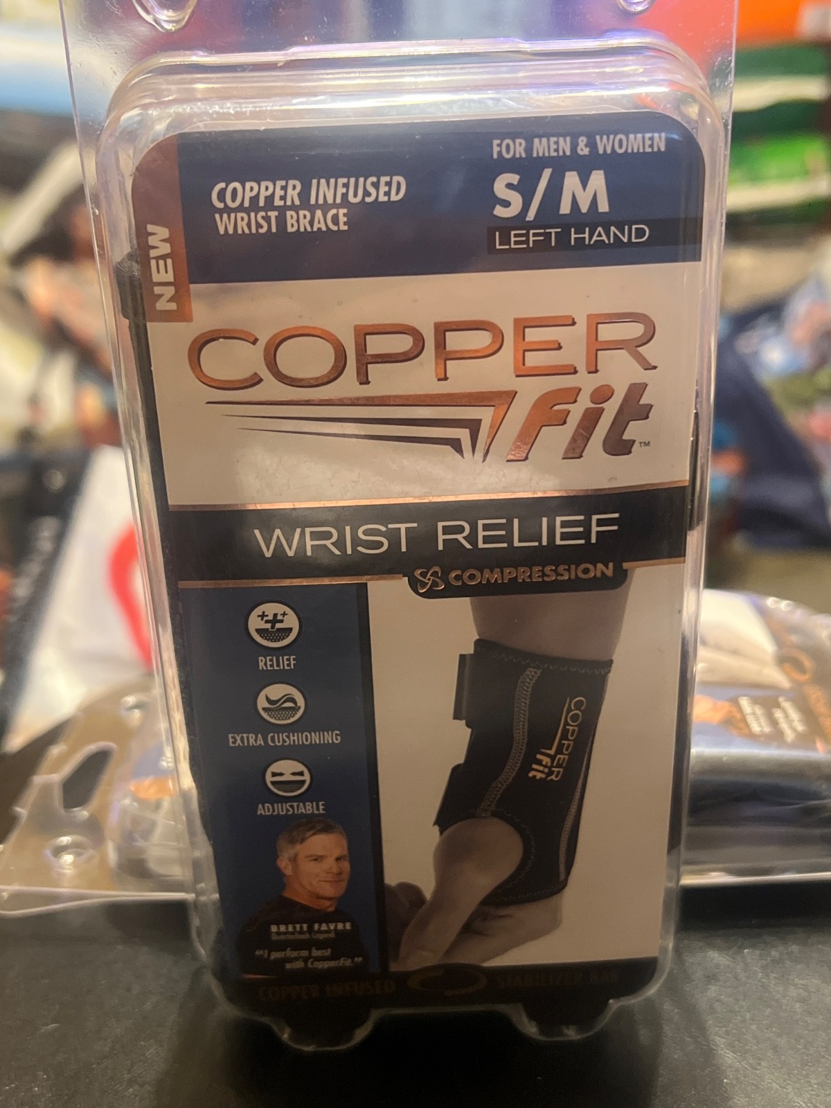 Copper Fit Wrist Relief Size S/M For Left Hand