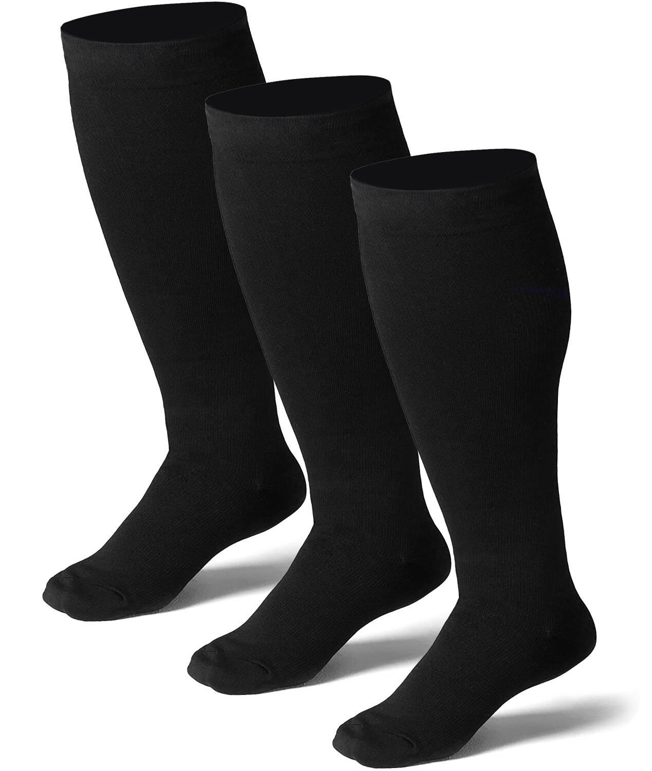 2 Pairs Compression Socks Unisex for Edema, Diabetic, Varicose Veins, Swelling