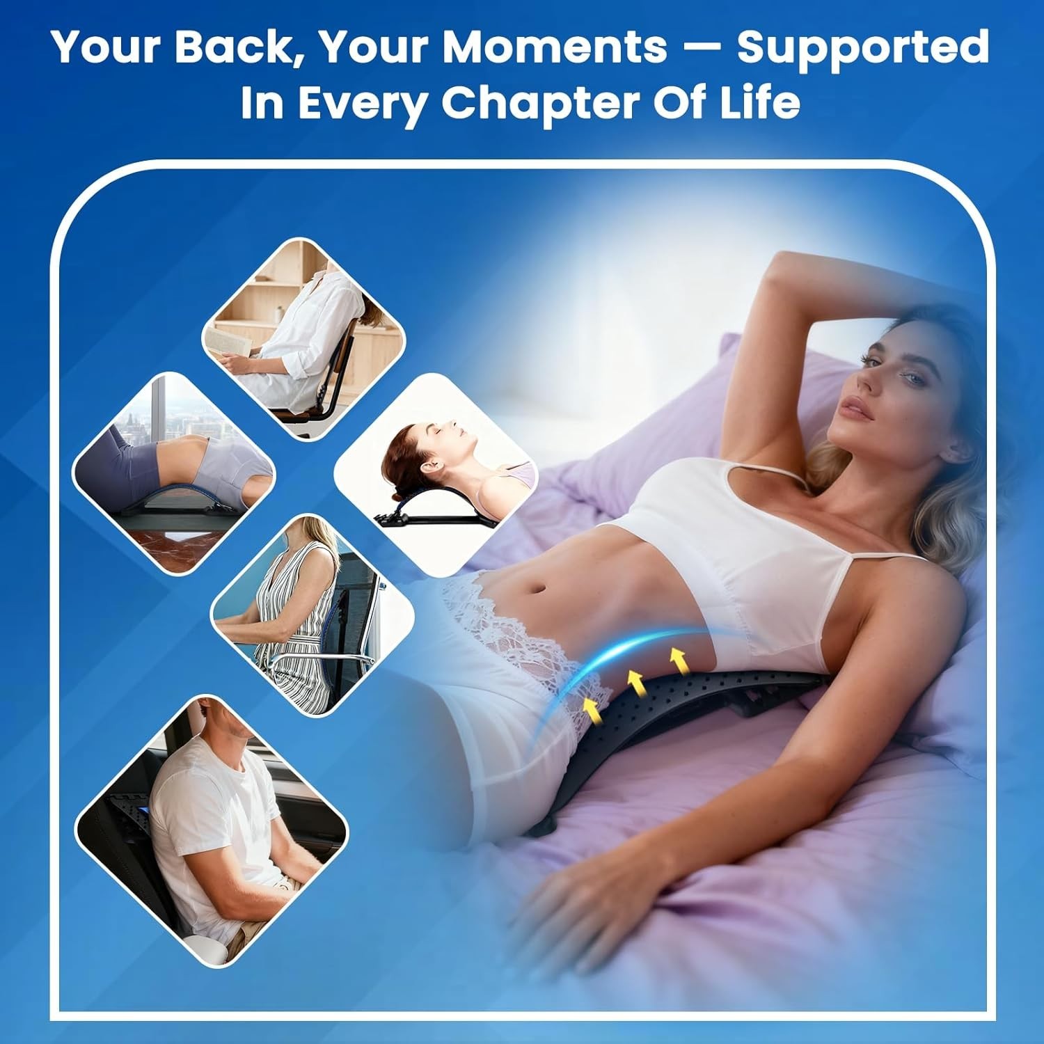 Tabla de apoyo lumbar ajustable para escoliosis y descompresión de la columna US