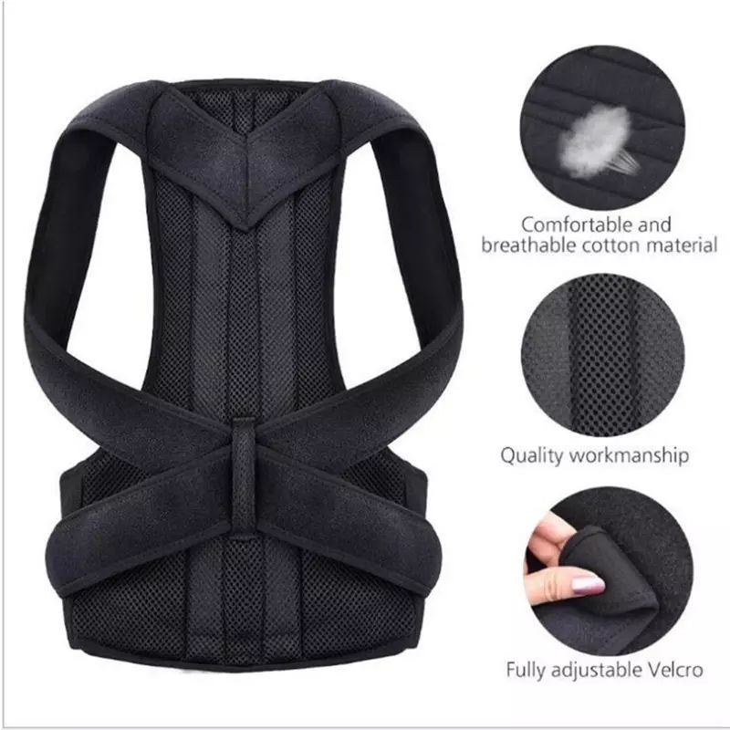 Adjustable Posture Corrector Brace for Upper & Mid Back Neck Shoulder Support